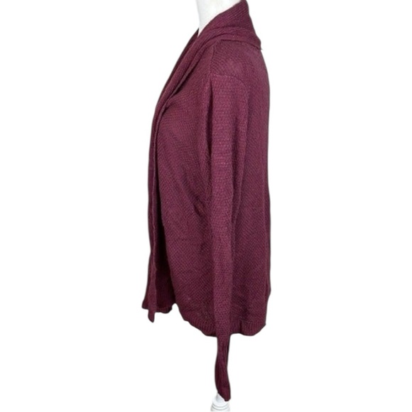 AVLN Studio Maroon Knit Cardigan Size M - Picture 3 of 6